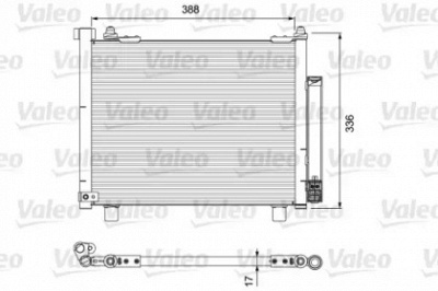VALEO 814229 -  Конденсатор, кондиционер
