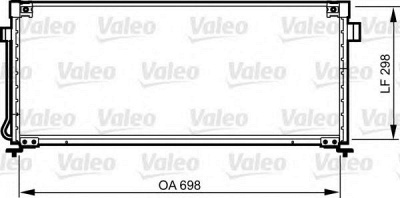 VALEO 814259 -  Конденсатор, кондиционер