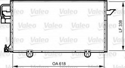 VALEO 814286 -  Конденсатор, кондиционер