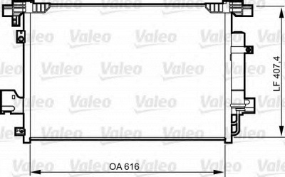 VALEO 814315 -  Конденсатор, кондиционер