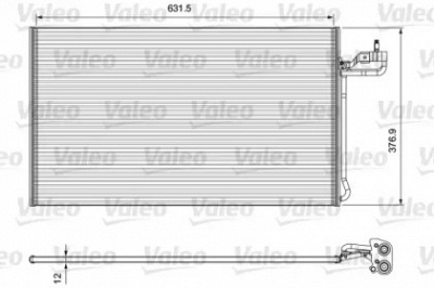 VALEO 814322 -  Конденсатор, кондиционер