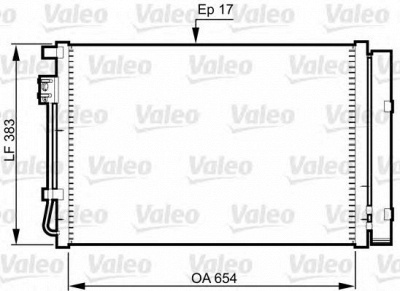 VALEO 814362 -  Конденсатор, кондиционер