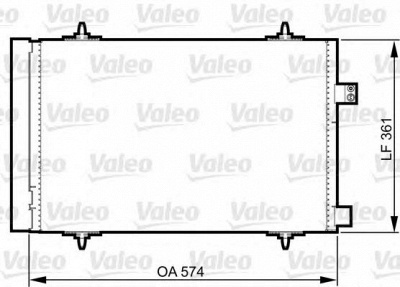 VALEO 814363 -  Конденсатор, кондиционер