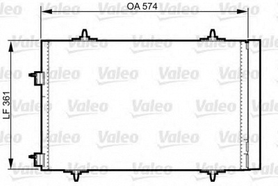 VALEO 814365 -  Конденсатор, кондиционер