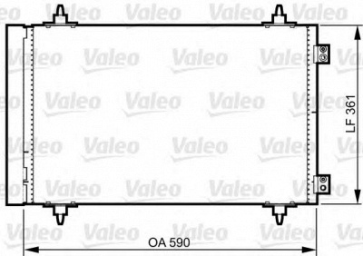 VALEO 814366 -  Конденсатор, кондиционер