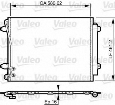 VALEO 814369 -  Конденсатор, кондиционер
