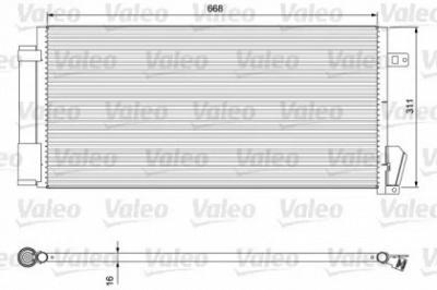 VALEO 814377 -  Конденсатор, кондиционер