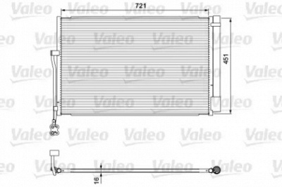 VALEO 814379 -  Конденсатор, кондиционер