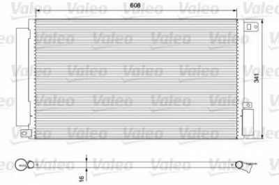 VALEO 814380 -  Конденсатор, кондиционер