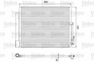 VALEO 814382 -  Конденсатор, кондиционер