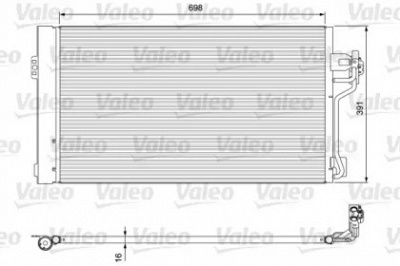 VALEO 814391 -  Конденсатор, кондиционер