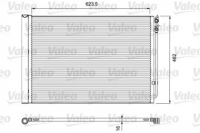 VALEO 814410 -  Конденсатор, кондиционер