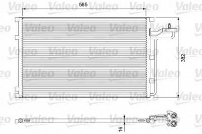 VALEO 814416 -  Конденсатор, кондиционер
