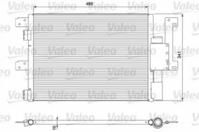 VALEO 815090 -  Конденсатор, кондиционер