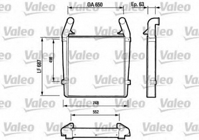 VALEO 816612 -  Интеркулер