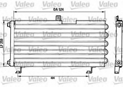 VALEO 816634 -  Конденсатор, кондиционер