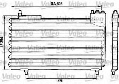 VALEO 816640 -  Конденсатор, кондиционер