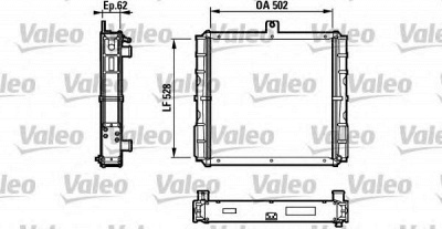 VALEO 816652 -  Радиатор, охлаждение двигателя