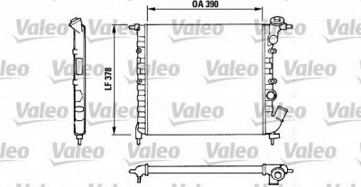 VALEO 816655 -  Радиатор, охлаждение двигателя