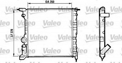VALEO 816656 -  Радиатор, охлаждение двигателя