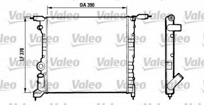 VALEO 816657 -  Радиатор, охлаждение двигателя