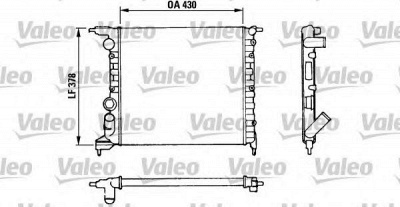 VALEO 816658 -  Радиатор, охлаждение двигателя