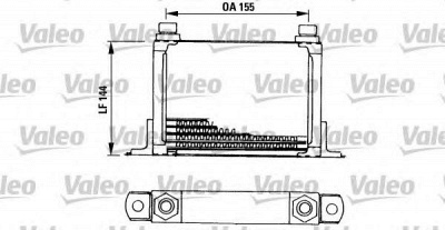 VALEO 816666 -  масляный радиатор, двигательное масло