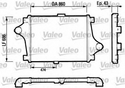 VALEO 816693 -  Интеркулер