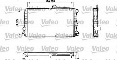 VALEO 816710 -  Радиатор, охлаждение двигателя
