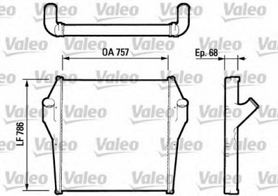 VALEO 816730 -  Интеркулер