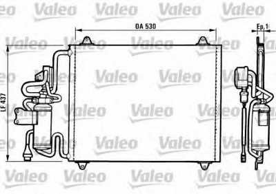 VALEO 816756 -  Конденсатор, кондиционер