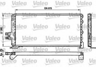 VALEO 816780 -  Конденсатор, кондиционер