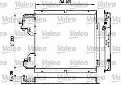 VALEO 816782 -  Конденсатор, кондиционер