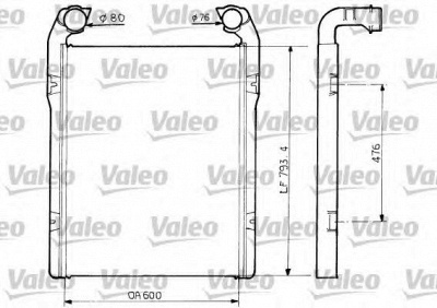 VALEO 816798 -  Интеркулер