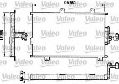 VALEO 816819 -  Конденсатор, кондиционер