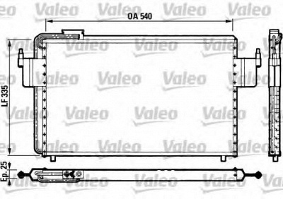 VALEO 816822 -  Конденсатор, кондиционер