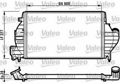 VALEO 816836 -  Интеркулер