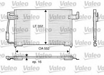 VALEO 816850 -  Конденсатор, кондиционер