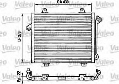 VALEO 816861 -  Конденсатор, кондиционер