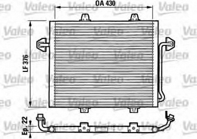 VALEO 816862 -  Конденсатор, кондиционер