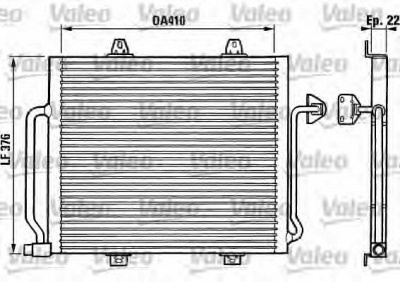 VALEO 816864 -  Конденсатор, кондиционер