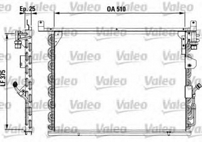 VALEO 816878 -  Конденсатор, кондиционер