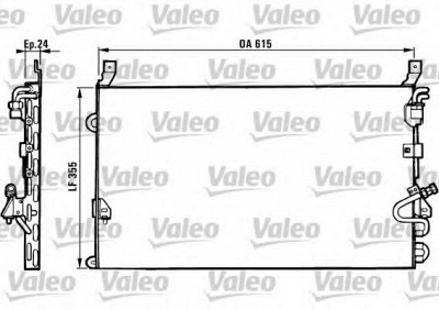 VALEO 816880 -  Конденсатор, кондиционер