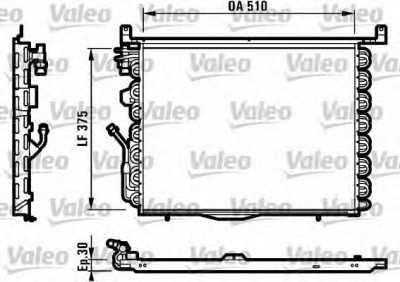 VALEO 816881 -  Конденсатор, кондиционер