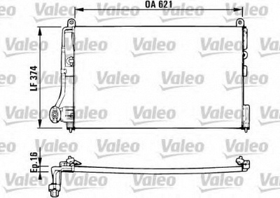 VALEO 816882 -  Конденсатор, кондиционер