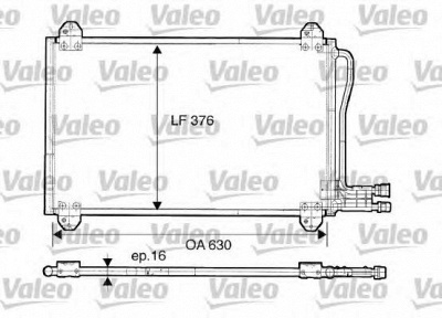 VALEO 816891 -  Конденсатор, кондиционер
