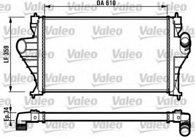 VALEO 816919 -  Интеркулер