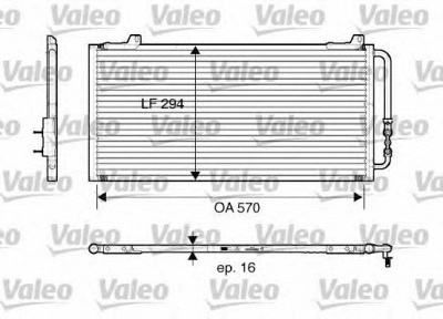 VALEO 816921 -  Конденсатор, кондиционер