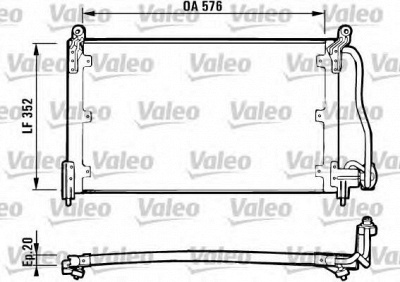 VALEO 816923 - Конденсатор, кондиционер