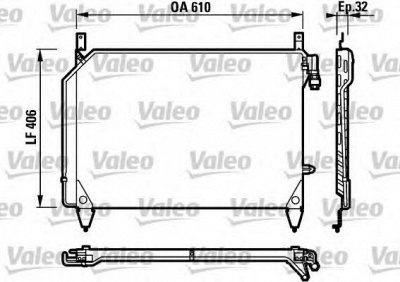 VALEO 816928 -  Конденсатор, кондиционер